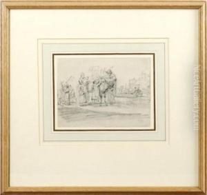 Study Of Three Rams by James Ward
