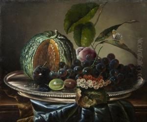 Still Life With Fruit by James Charles Ward