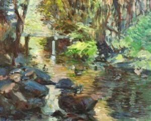 Bridge, Pond, Ducks by Keith Ward