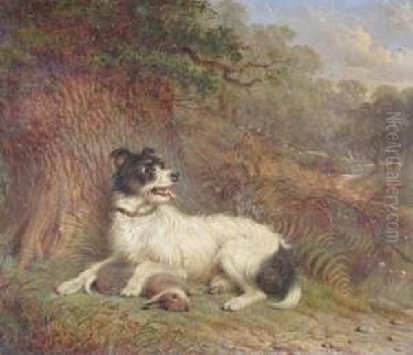 Hunting Dog And Rabbit - view 1