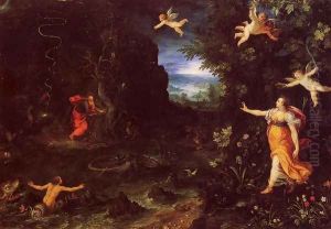 Circe and Ulysses by Jan The Elder Brueghel