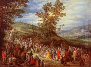 The Way of the Cross by Jan The Elder Brueghel