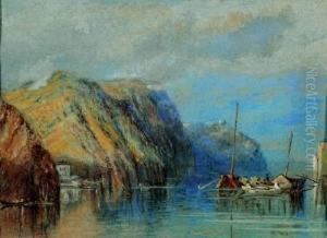 Between Clairmont And Mauves; Scene On The Loire by William Ward