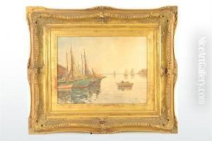 Rhode Island Fishing Boats by William Ii Ward