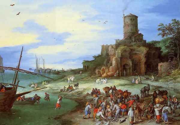 Coastal Landscape with the Tomb of Scipion - view 1