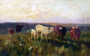 Cows In A Field by Arthur Wardle