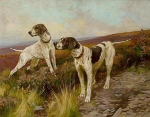 Pointers On A Moor by Arthur Wardle