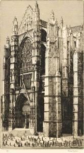 Beauvais Cathedral by Herbert Gordon Warlow
