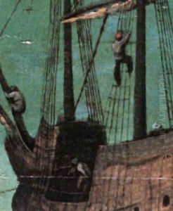 The Tower of Babel (detail) 1563 23 by Jan The Elder Brueghel