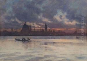 Venice At Night by Harold Broadfield Warren