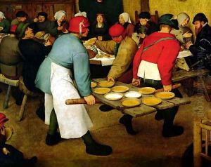 Peasant Wedding by Jan The Elder Brueghel