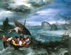 Christ in the Storm on the Sea of Galilee by Jan The Elder Brueghel