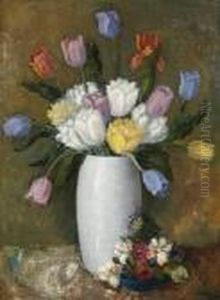 Still Life With Tulips by Alexander Warshawsky