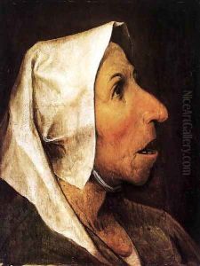 Portrait of an Old Woman 1564 by Jan The Elder Brueghel