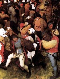 Wedding Dance in the Open Air (detail) 1566 by Jan The Elder Brueghel