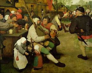 Peasant Dance 1568 by Jan The Elder Brueghel