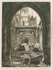 Ayes, Lobby, House Of Commons 1941 by William Washington