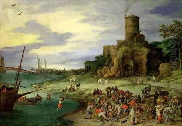 Fishermen on the Shore - view 1