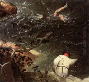 Landscape with the Fall of Icarus (detail) 1555 2 by Jan The Elder Brueghel