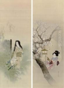 Beauties In Spring And Autumn by Seiti Shotei Watanabe