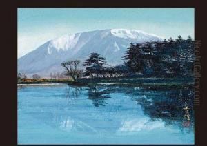 Remaining Snow In Mt. Ibuki