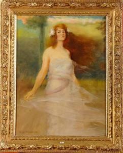 Madame Watelet Au Jardin by Charles Joseph Watelet