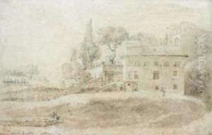 Vue Du Rome, Face Au Colisee by Claude-Henri Watelet