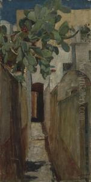 A Street In Capri - view 1