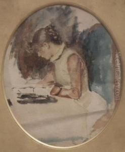 Portrait Of The Artist'ssister by John William Waterhouse