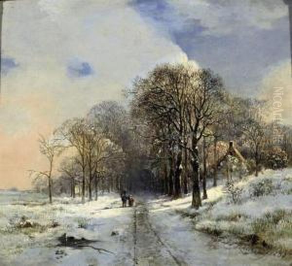 A Snow Covered Forest Path - view 1