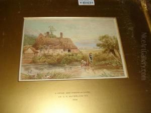 A Cottage Near Kingston On Thames by Ernest Albert Waterlow