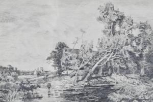 Pencildrawing, 
Hugton Mill