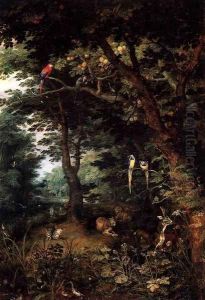 The Earthly Paradise by Jan The Elder Brueghel