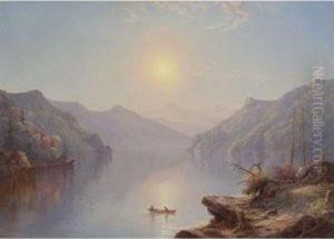 River Landscape At Daybreak