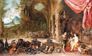 Venus at the Forge of Vulcan by Jan The Elder Brueghel