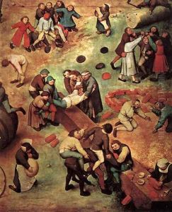 Children's Games (detail) 1559-60 by Jan The Elder Brueghel