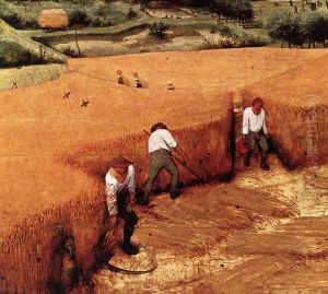 The Corn Harvest (detail) 1565 by Jan The Elder Brueghel