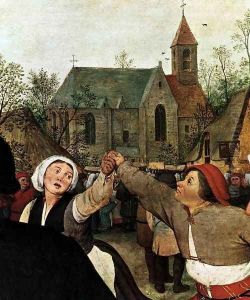 The Peasant Dance (detail) 1567 by Jan The Elder Brueghel