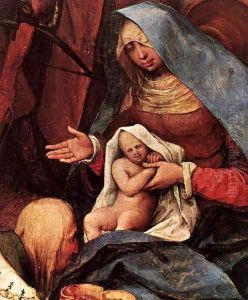 The Adoration of the Kings (detail) 1564 by Jan The Elder Brueghel