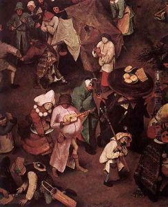 The Fight between Carnival and Lent (detail) 1559 3 by Jan The Elder Brueghel