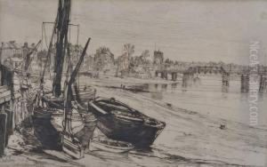 Thames At Chelsea by Charles Watson
