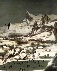 The Hunters in the Snow (detail) 1565 by Jan The Elder Brueghel