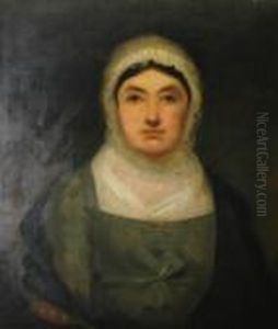 Portrait Of A Lady, Head And Shoulders by George C. Watson