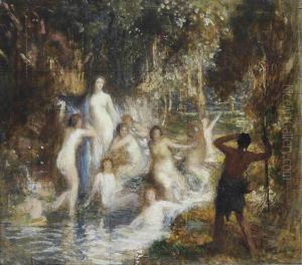 Allegorical Figures In A Stream - view 1