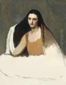 Portrait Of A Lady, A Sketch by George Spencer Watson