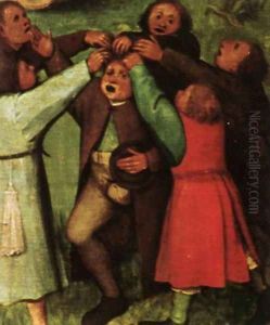 Children's Games (detail) 1559-60 11 by Jan The Elder Brueghel