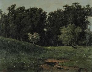 Untitled - Dreaming In The Meadow by Homer Ransford Watson