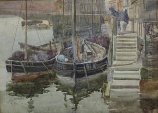 Fishing Boats In Whitby Harbour - view 1