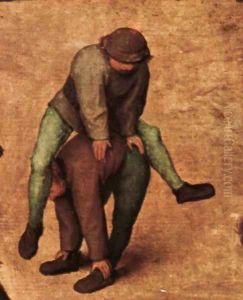 Children's Games (detail) 1559-60 8 by Jan The Elder Brueghel