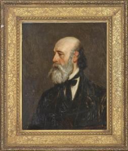 Portrait Of The Artist Paul Falconer Poole by John Dawson Watson